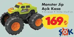 OYUNCAK MONSTER JİP AÇIK KASA